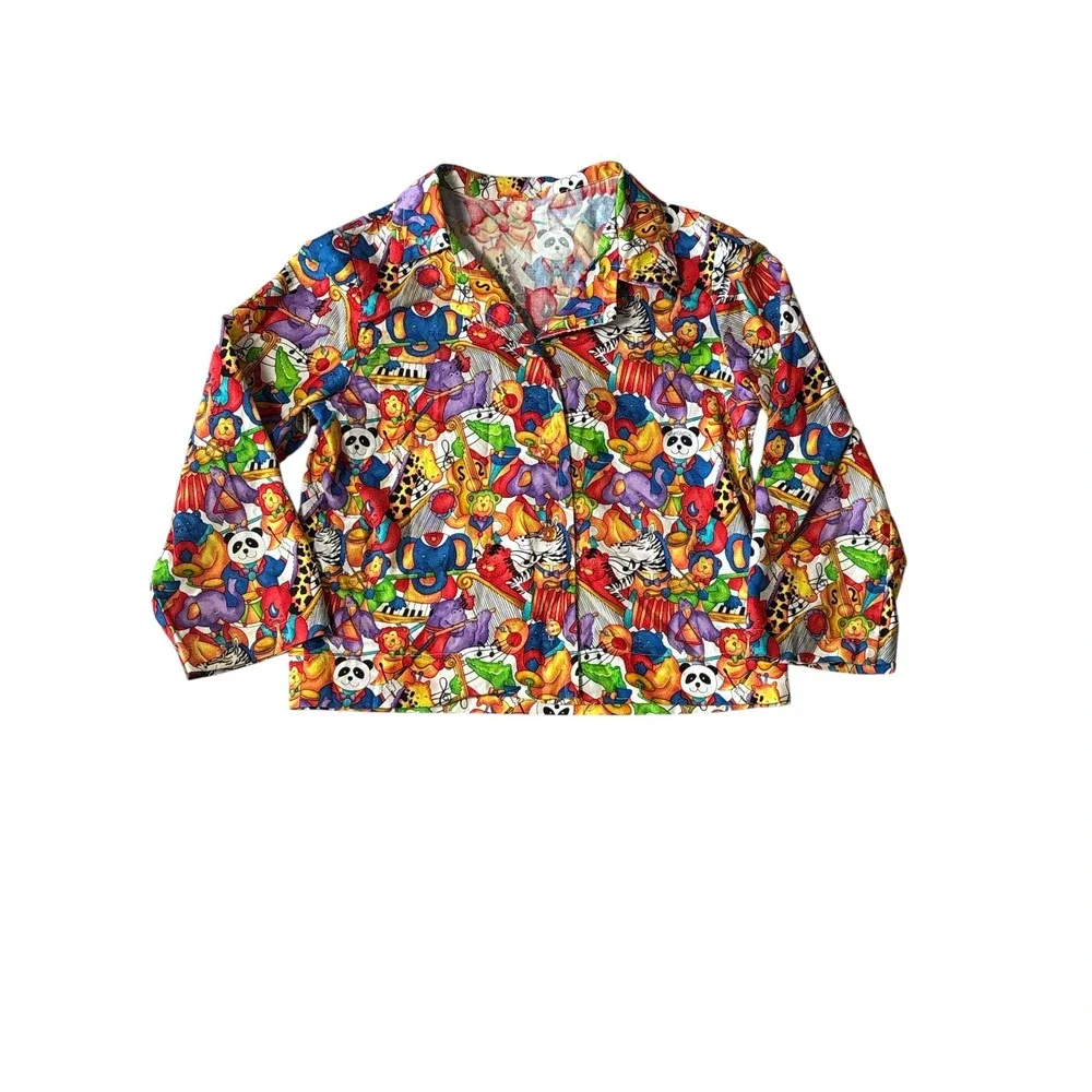 Vintage‎ 90s Maximalist Animal Orchestra Childs Top